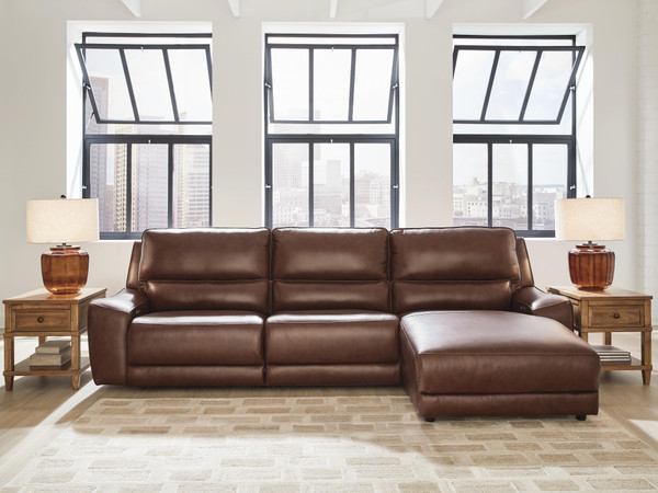 Ashley Silverbrooke Canyon 3-Piece Reclining Sofa Chaise