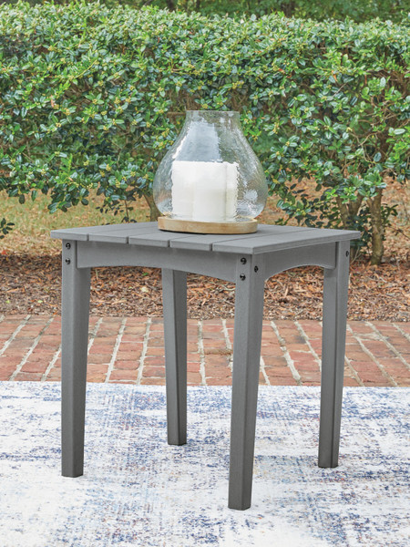 Ashley Lone View Bay Gray Outdoor End Table