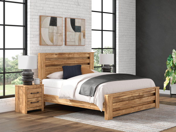 Ashley Branstony Brown King Panel Bed