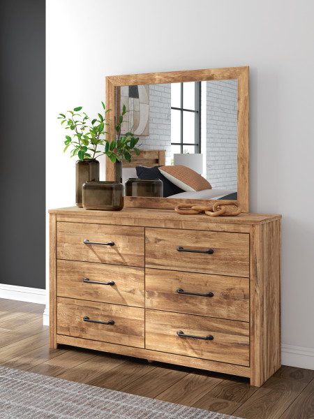 Ashley Branstony Brown Dresser and Mirror