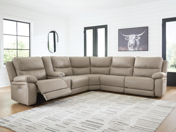 Ashley Brannigan Pebble 6-Piece Power Reclining Sectional