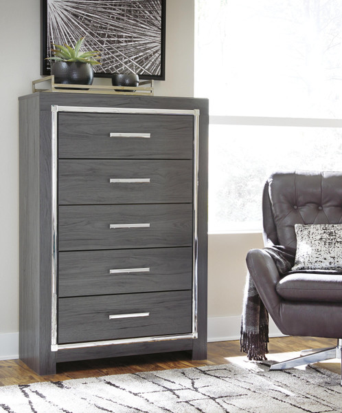 Ashley Lodanna Gray Chest of Drawers