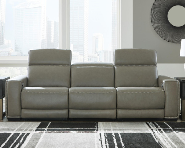 Ashley Correze Gray 3-Piece Power Reclining Sectional Sofa