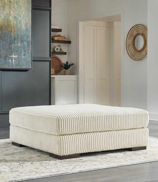 Ashley Lindyn Ivory Oversized Accent Ottoman