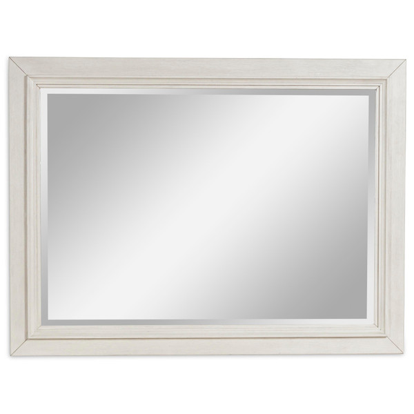 Benchcraft Shaybrock Antique White Brown Bedroom Mirror