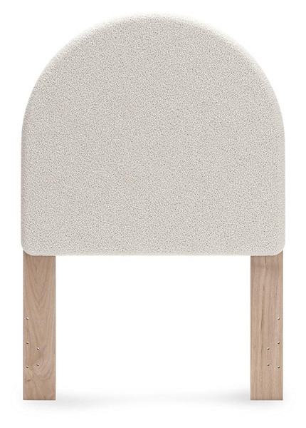 Ashley Shapella White Tan Twin Upholstered Panel Headboard