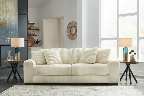 Ashley Lindyn Ivory 2-Piece Sectional Sofa
