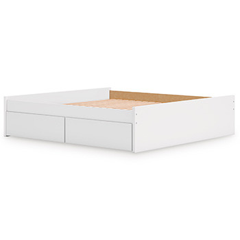 Ashley Onita White King Platform Bed Panels