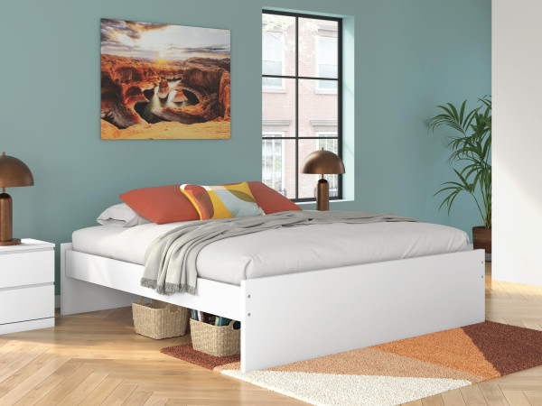 Ashley Onita White King Platform Bed