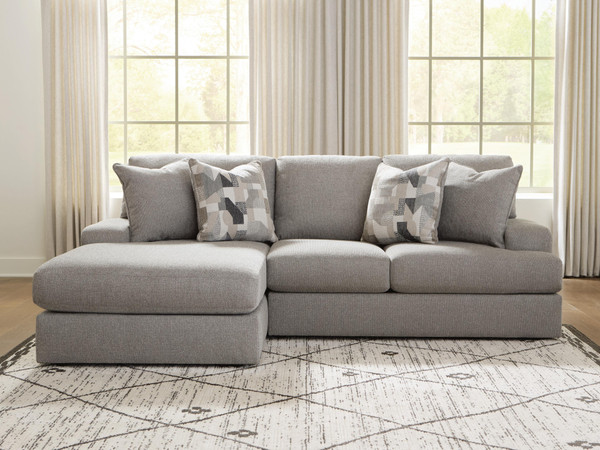 Benchcraft Lindon Smoke 2-Piece Sectional with Chaise