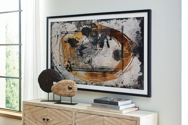 Ashley Clefting Black Caramel Tan Wall Art