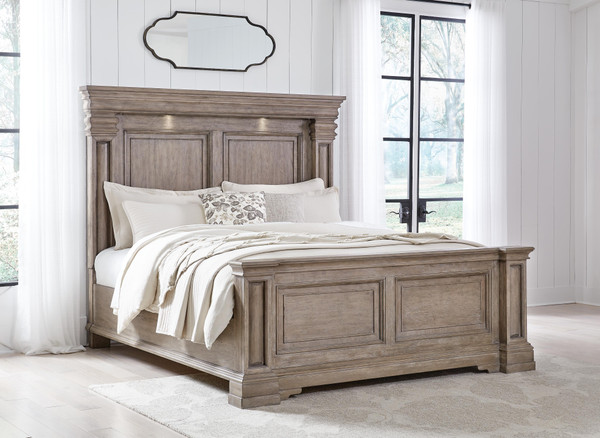 Ashley Blairhurst Light Grayish Brown King Panel Bed