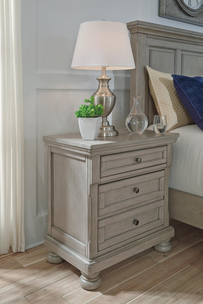 Ashley Lettner Light Gray Nightstand