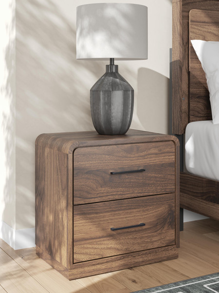Ashley Hollinaze Walnut Brown Nightstand