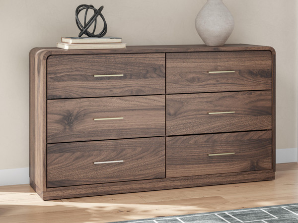 Ashley Hollinaze Walnut Brown Dresser