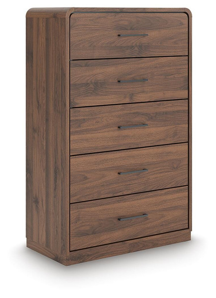 Ashley Hollinaze Walnut Brown Chest of Drawers