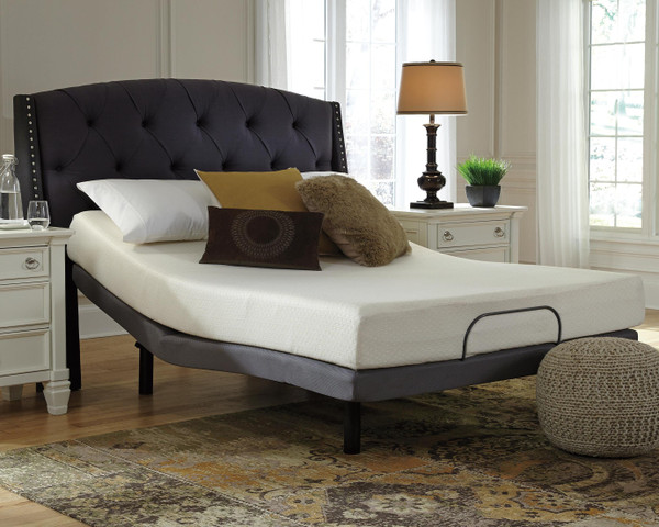 Ashley Chime 8 Inch Memory Foam White Twin Mattress in a Box