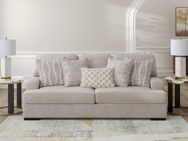 Benchcraft High Profile Taupe Sofa