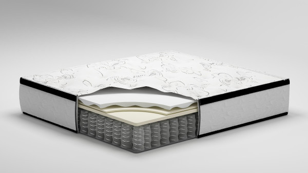 Ashley Chime 12 Inch Hybrid White Twin Mattress in a Box