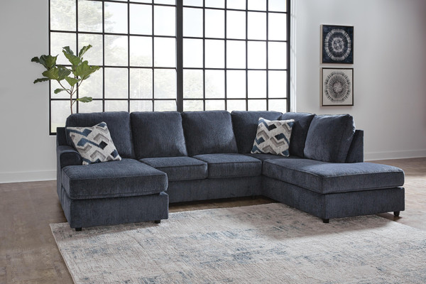 Ashley Albar Place Cobalt 2-Piece Sectional