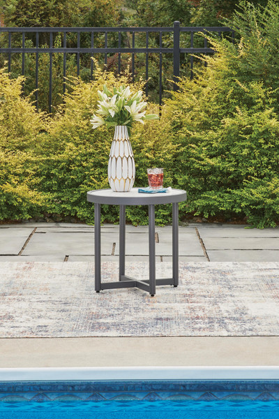 Ashley North Island Gray Outdoor End Table