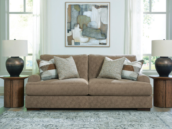 Ashley Nolenburg Pecan Sofa on sale at Bargains and Buyouts