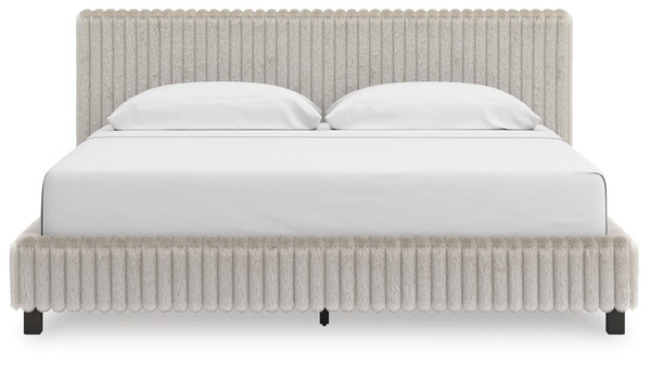 Ashley Birmonton White King Upholstered Bed
