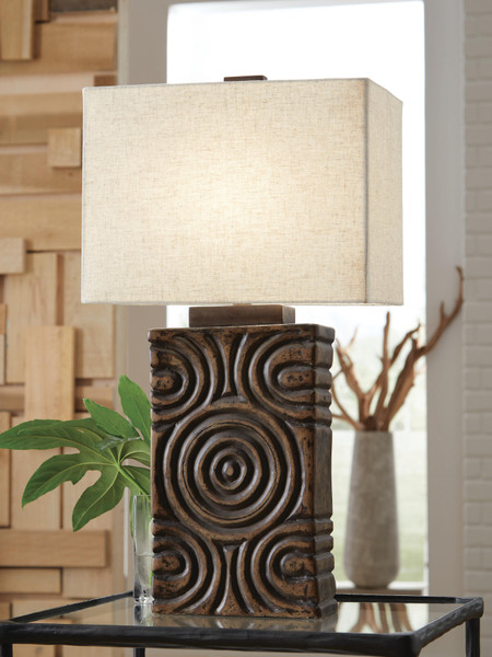 Ashley Heathbury Antique Brown Table Lamp