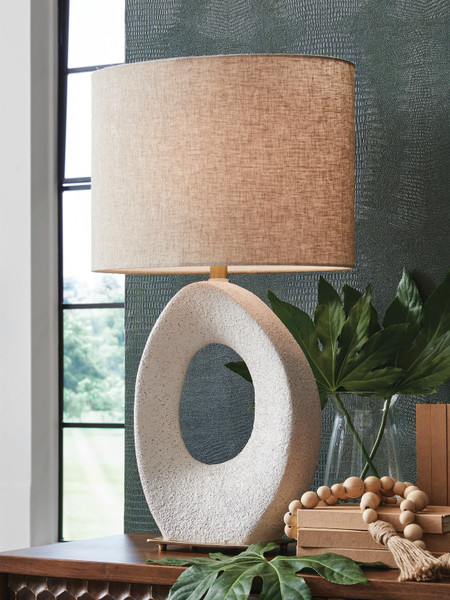 Ashley Trentlen Cream Gold Finish Table Lamp