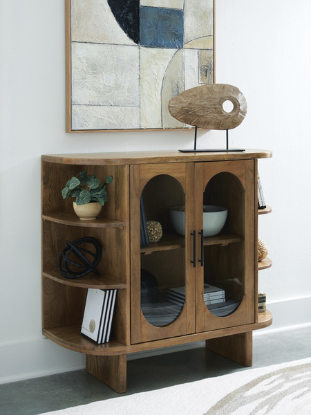 Ashley Niall Light Brown Accent Cabinet