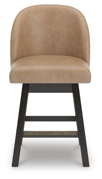 Ashley Neymorton Dark Grayish Brown Counter Height Barstool (Set of 2) D618-224