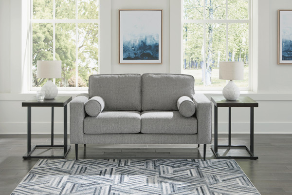Ashley Hazela Charcoal Loveseat