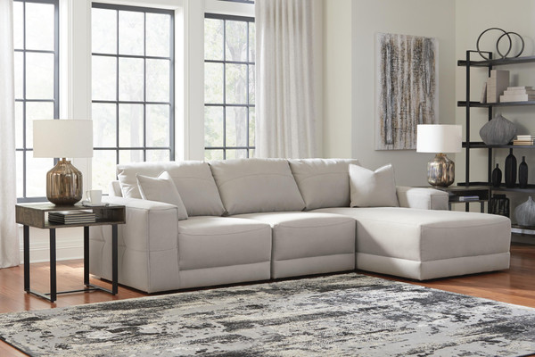 Benchcraft Next-Gen Gaucho Gray 3-Piece Sectional Sofa with Chaise 18304/17/46/64