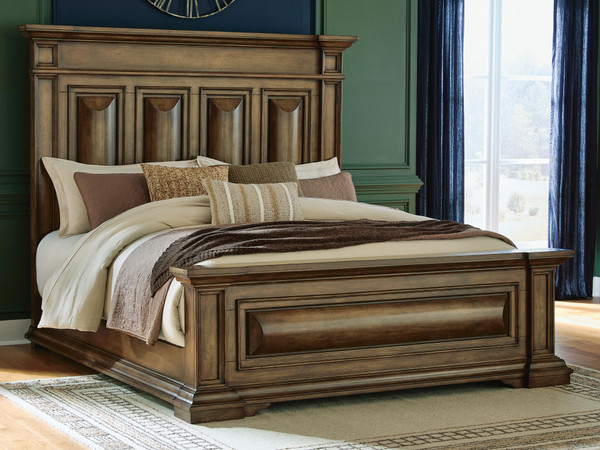 Ashley Channley Brown California King Panel Bed