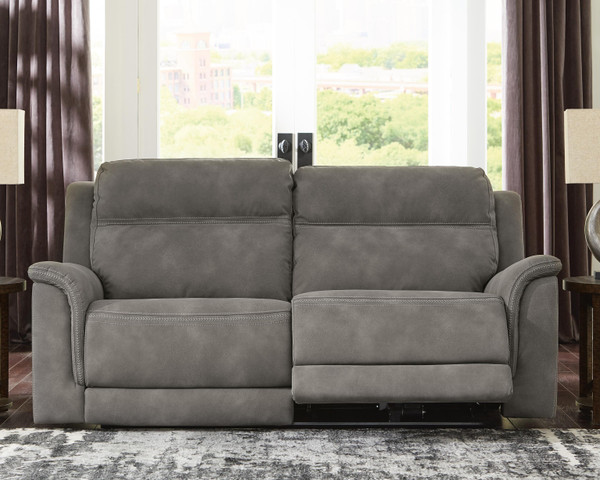 Ashley Next-Gen Durapella Slate Power Reclining Sofa