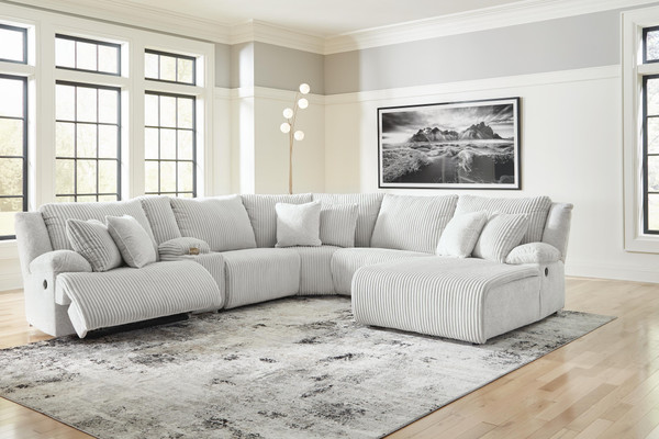 Ashley Top Tier Alloy 6-Piece Reclining Sectional with Chaise