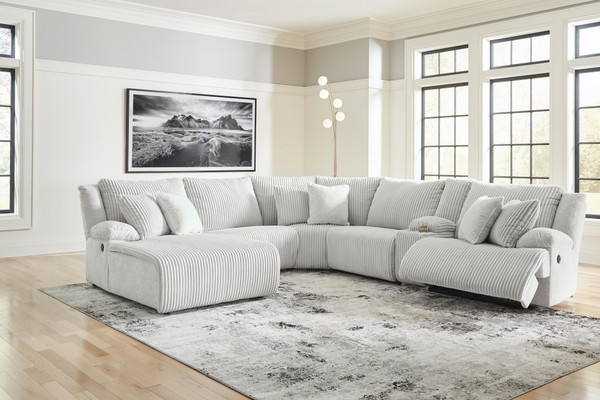 Ashley Top Tier Alloy 6-Piece Reclining Sectional with Chaise 92706/05/19/41/46/57/77