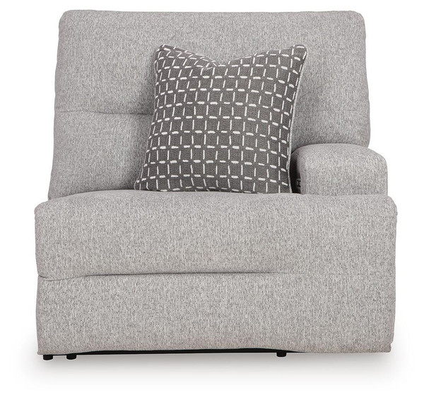 Ashley Acklen Place Pewter 7-Piece Power Sectional Reclining Sofa with Storage Console