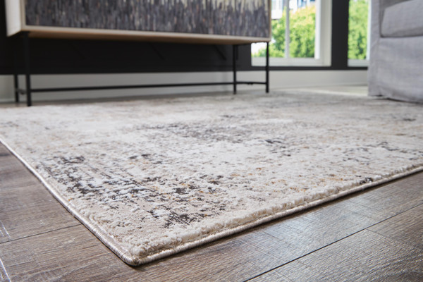Ashley Elaning Black Gray Cream 8' x 10' Rug