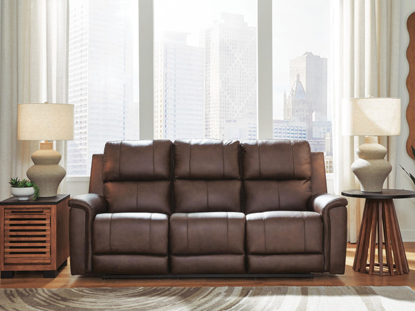 Ashley Beryton Espresso Power Reclining Sofa
