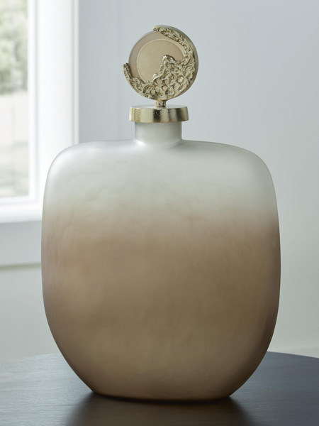 Ashley Acario Taupe Gold Finish Jar A2000782