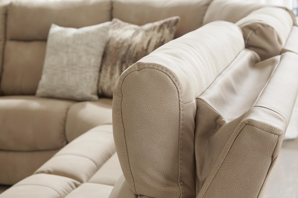 Ashley Next-Gen Durapella Sand 4-Piece Power Reclining Sectional 61004/46/58/62/77