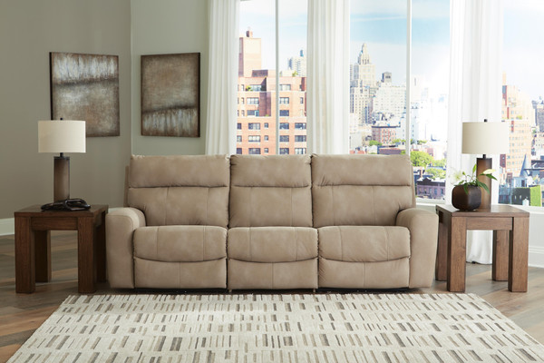 Ashley Next-Gen Durapella Sand 3-Piece Power Reclining Sectional Sofa