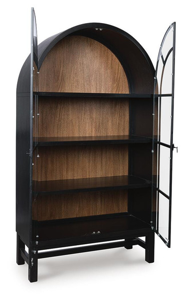 Ashley Chadworth Black Brown Display Cabinet