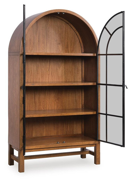 Ashley Chadworth Brown Black Display Cabinet