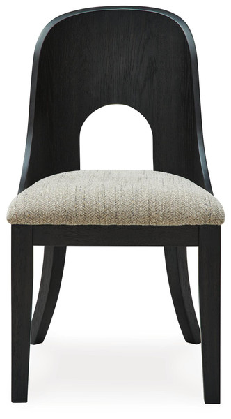 Ashley Rowanbeck Gray Black Dining Chair (Set of 2)