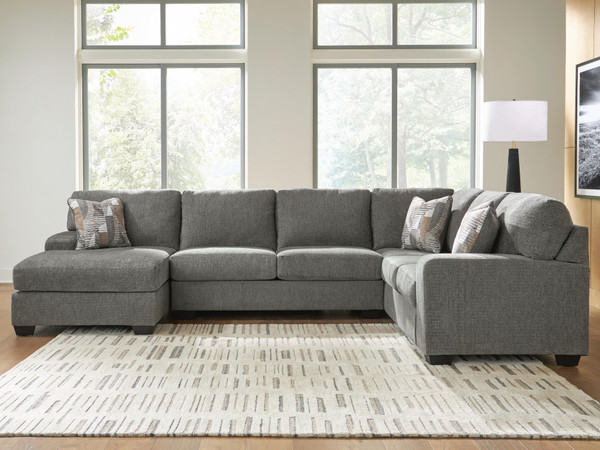 Ashley Newellen Greystone 3-Piece Sleeper Sectional with Chaise