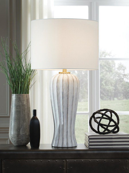 Ashley Lanwell Antique Gray Table Lamp