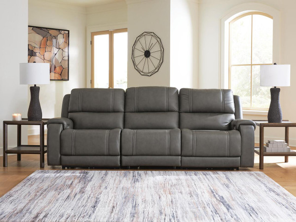 Ashley 5Z-Harrenhurst Anchor 3-Piece Power Sectional Reclining Sofa