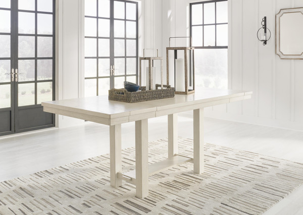 Ashley Robbinsdale Antique White Counter Height Dining Extension Table